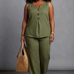 Iria in Olive Green