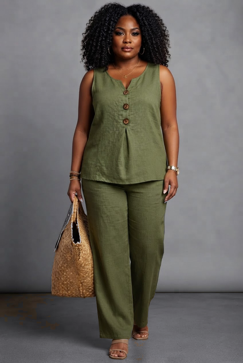 Iria in Olive Green