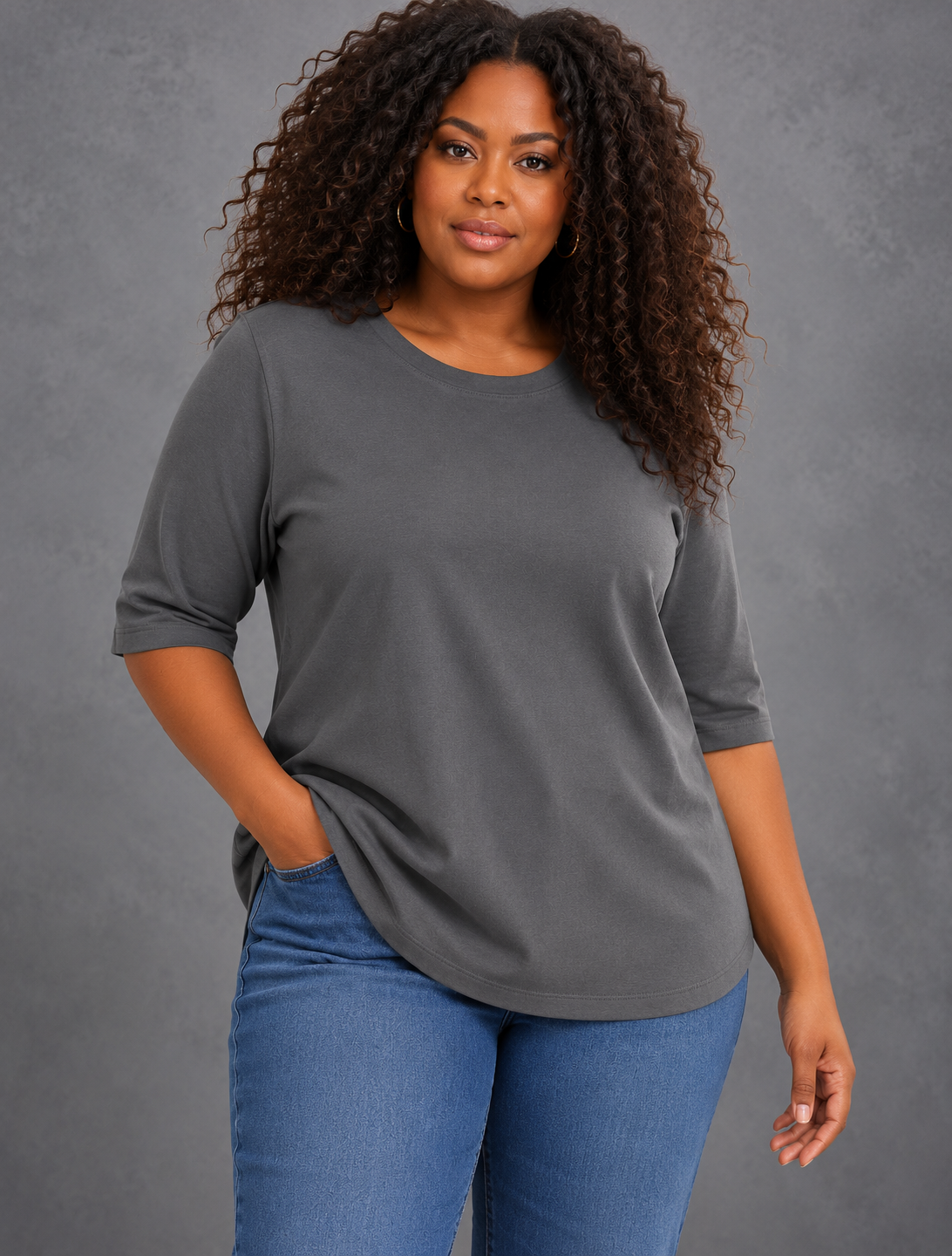 Harper | Relaxed Everyday Half-Sleeve Tee