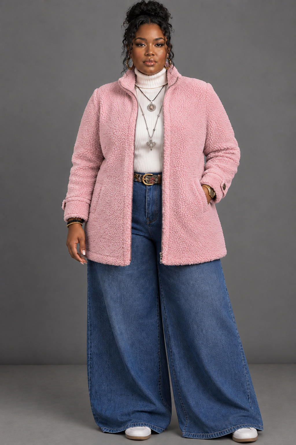 Vanessa | Cozy Sherpa Full-Zip Fleece Jacket