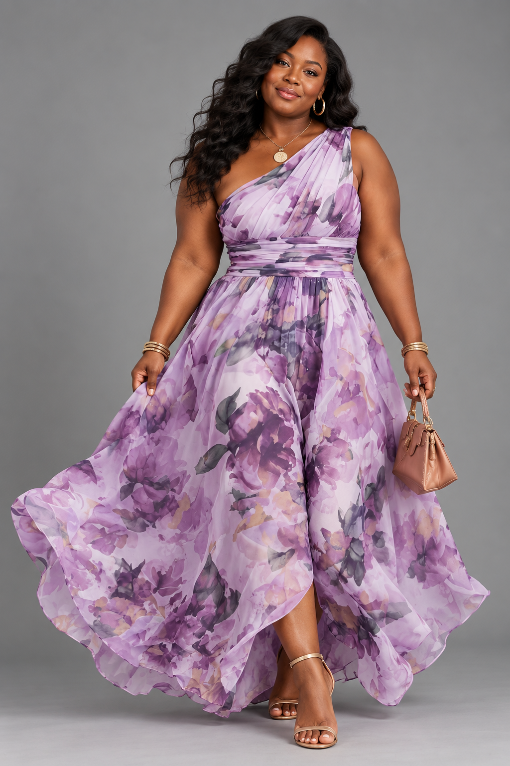Aurora | Asymmetrical Floral Dress