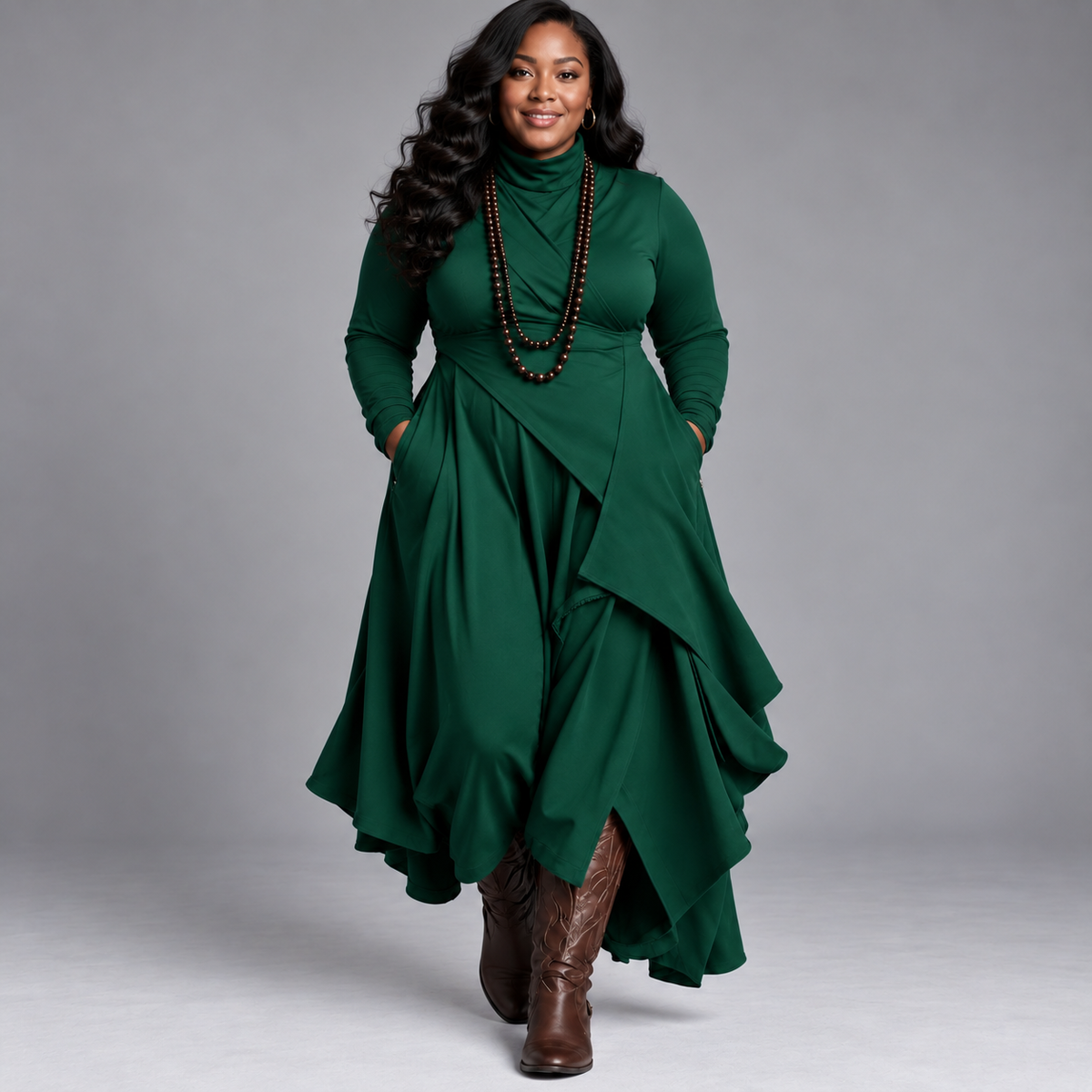 Natalie | Elegant Draped Dress