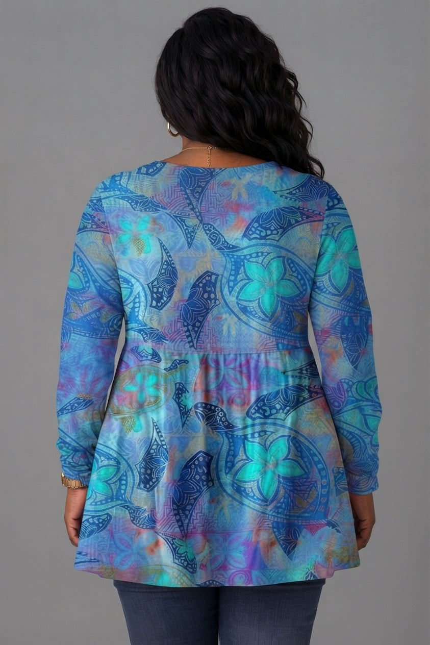 Juliette - Long V-Neck Blouse
