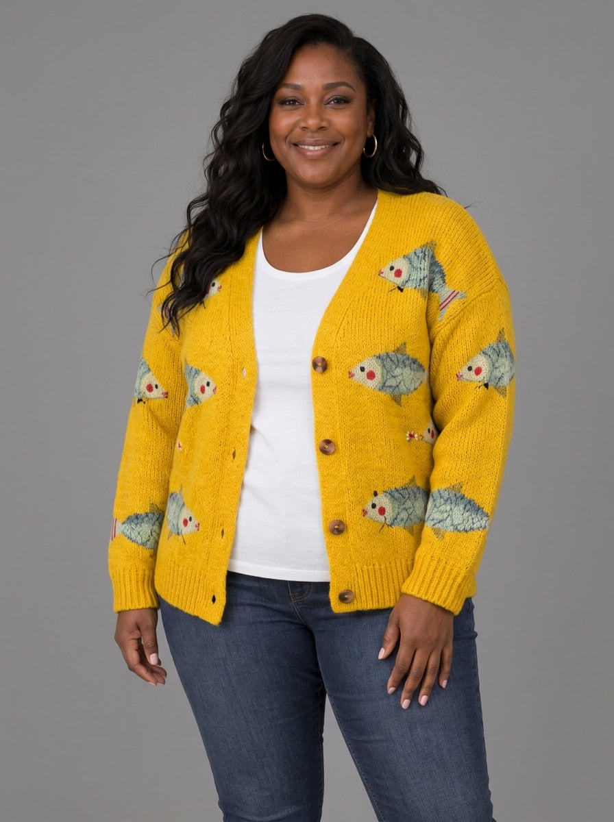 Anouk | Vintage Knit Cardigan Sweater