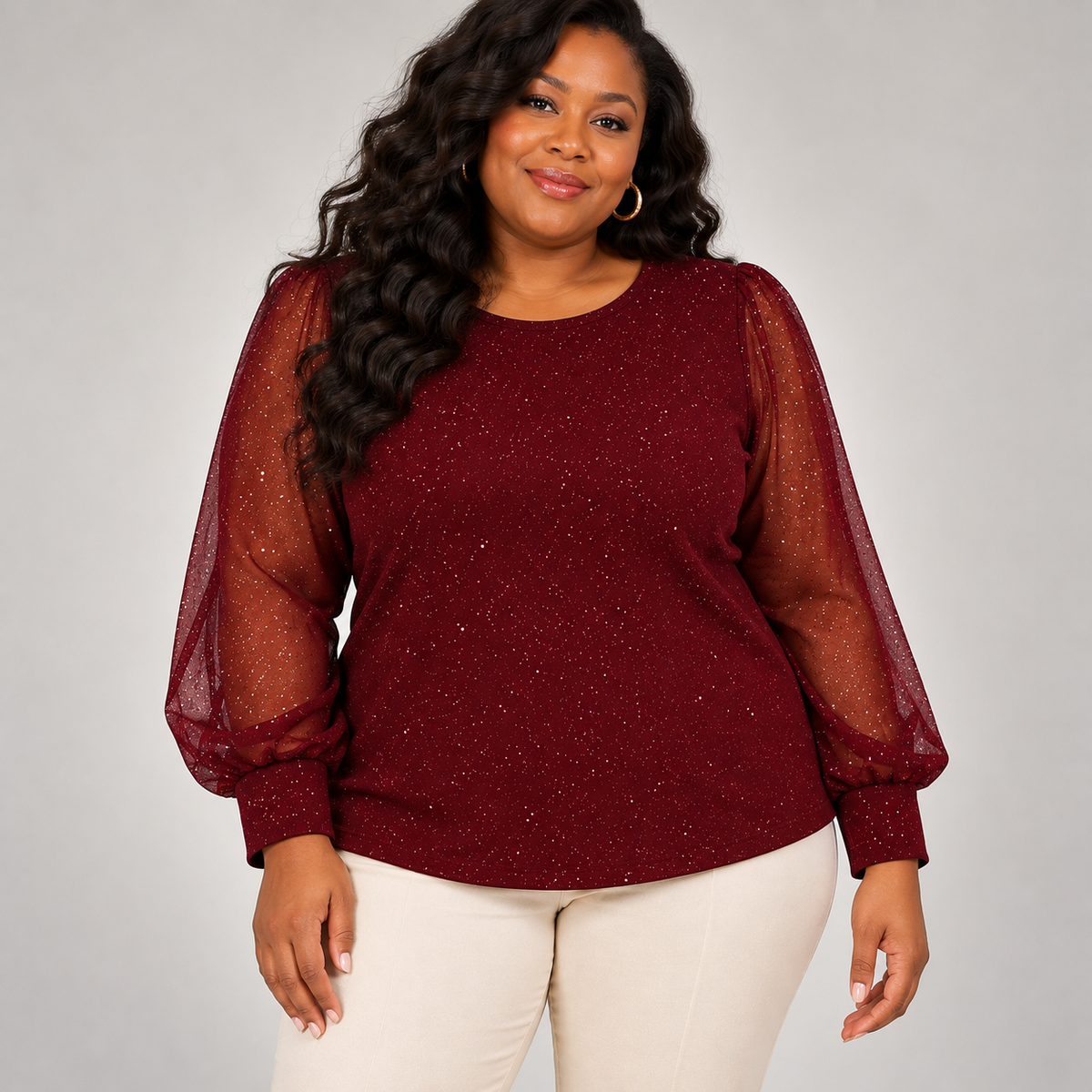 Vivienne Elegant Shimmer Blouse