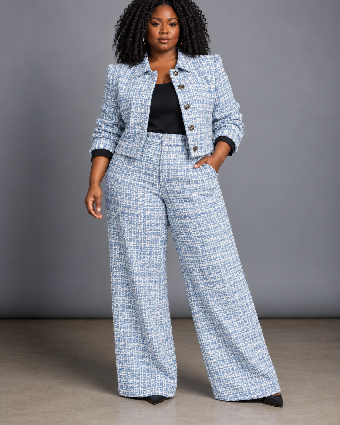 Milena | Elegant Tweed Two-Piece Set