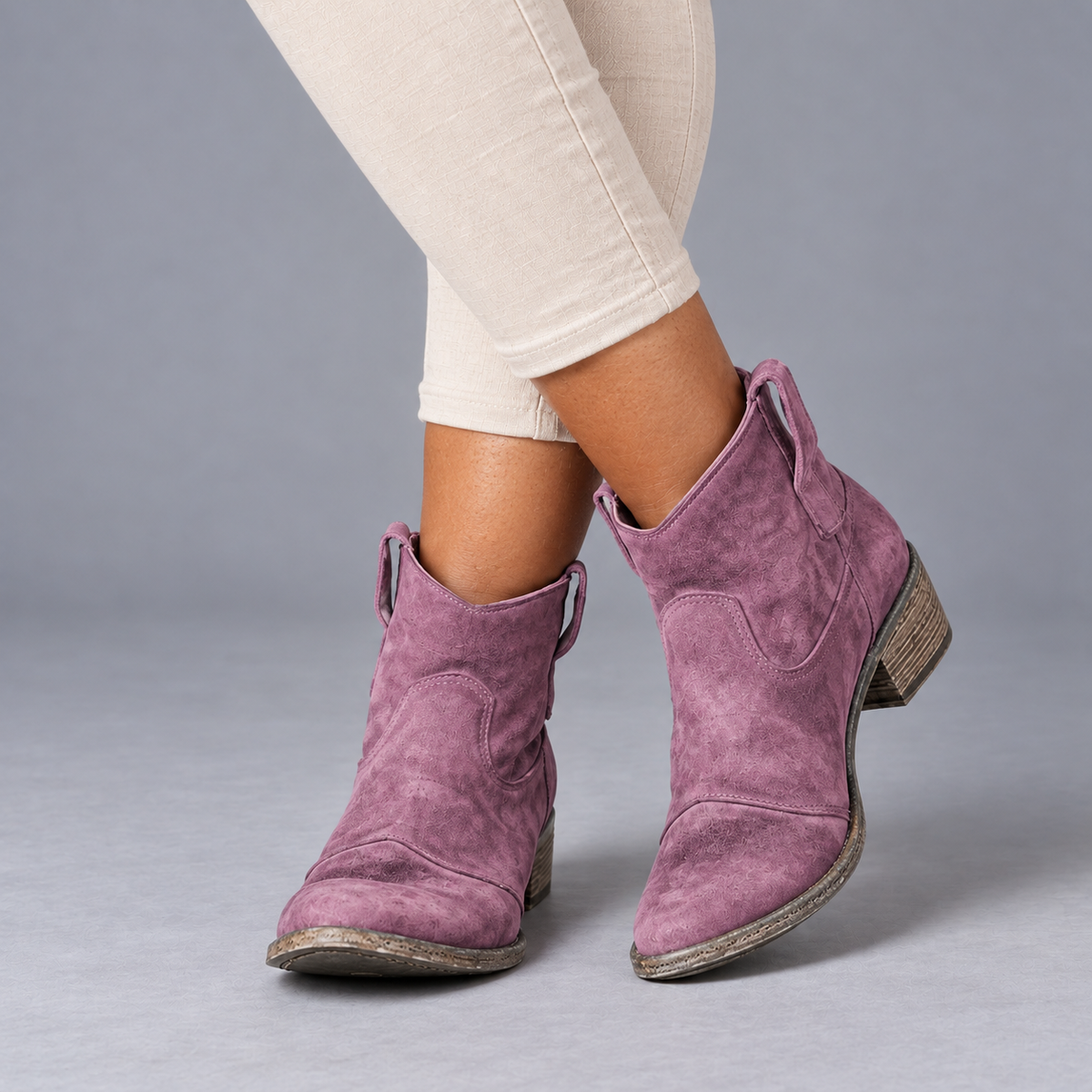 Lucille Women's Soft Suede Western Boots