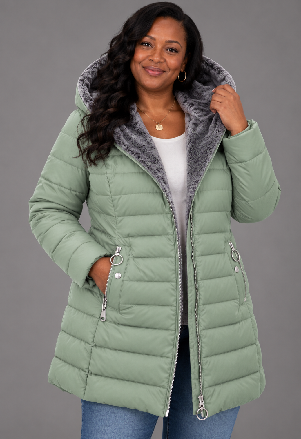 Aveline™ | Elegant Hooded Winter Coa