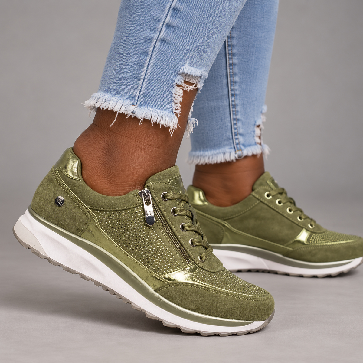 Martina | Comfortable Zip-Up Sneakers