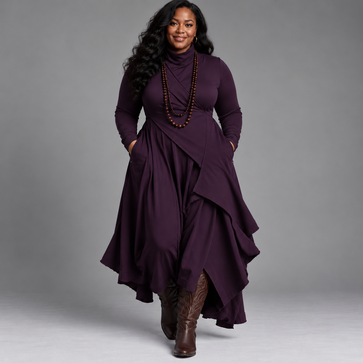 Natalie | Elegant Draped Dress