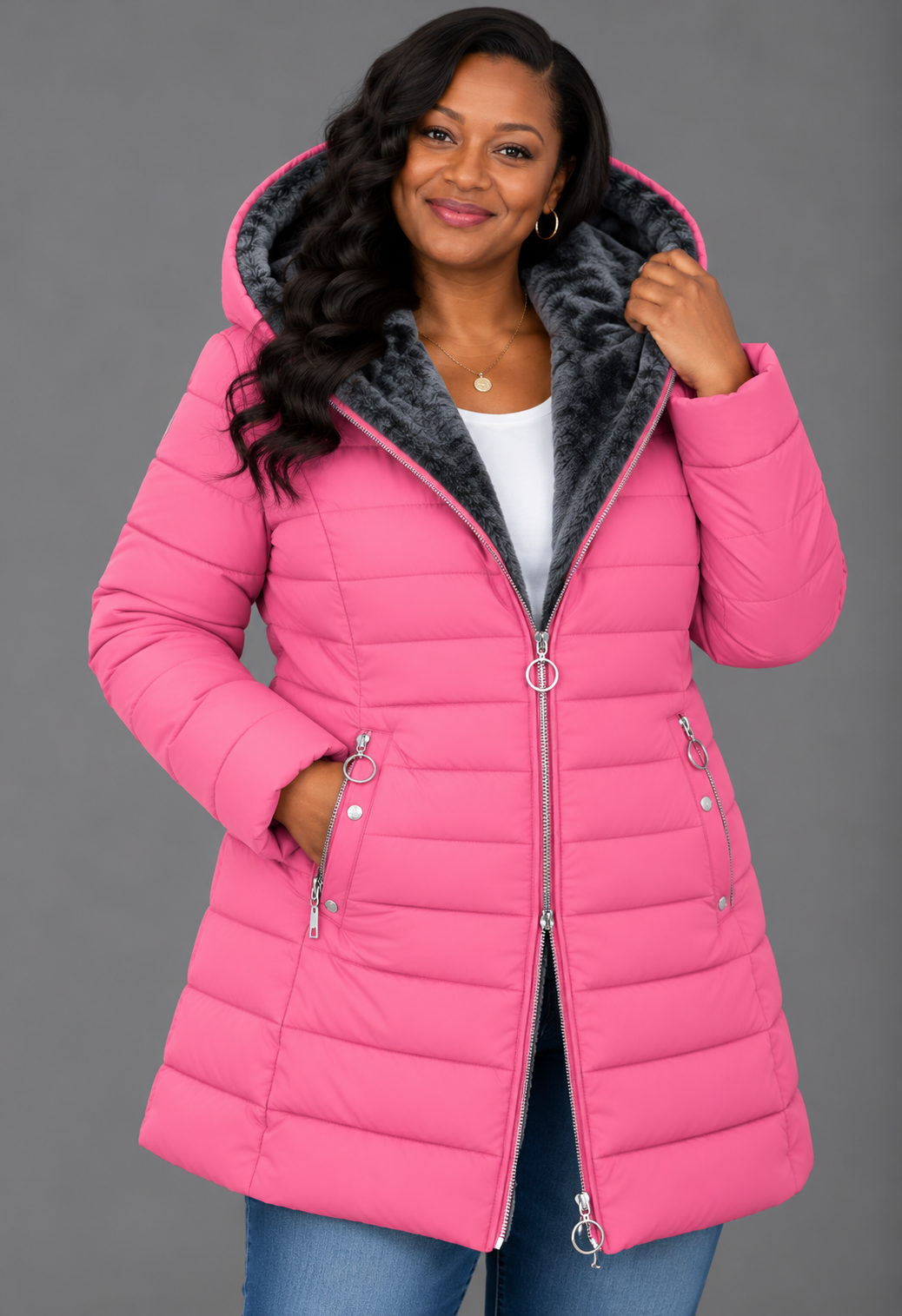 Aveline™ | Elegant Hooded Winter Coa