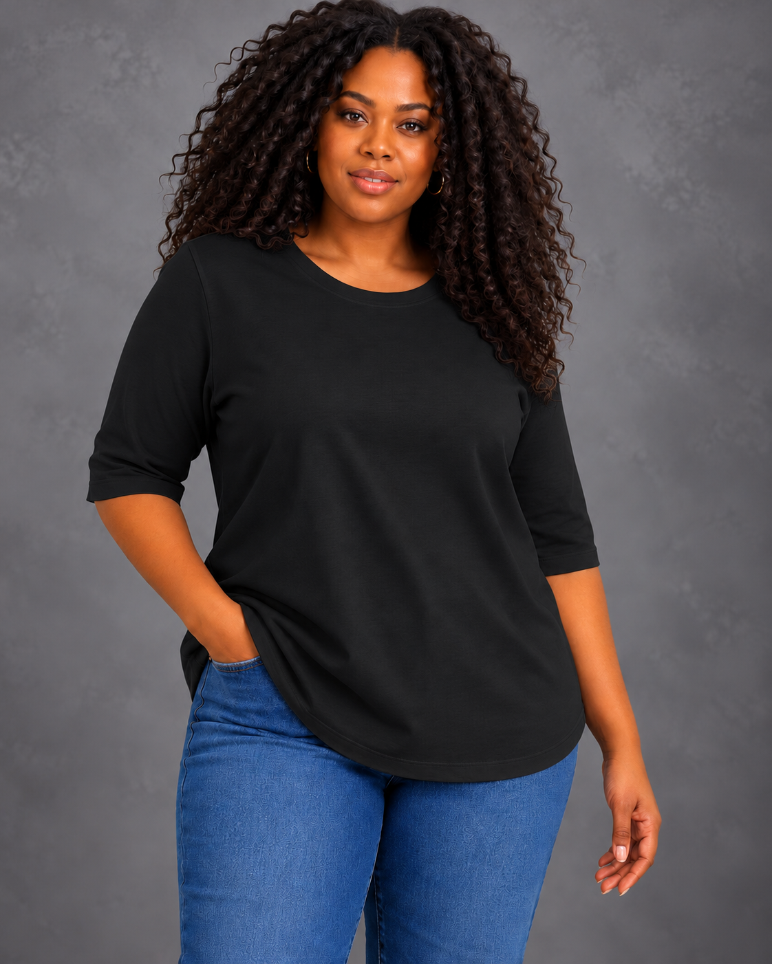 Harper | Relaxed Everyday Half-Sleeve Tee