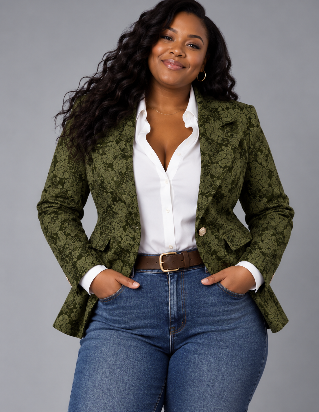 Hélène | Tailored Jacquard Blazer
