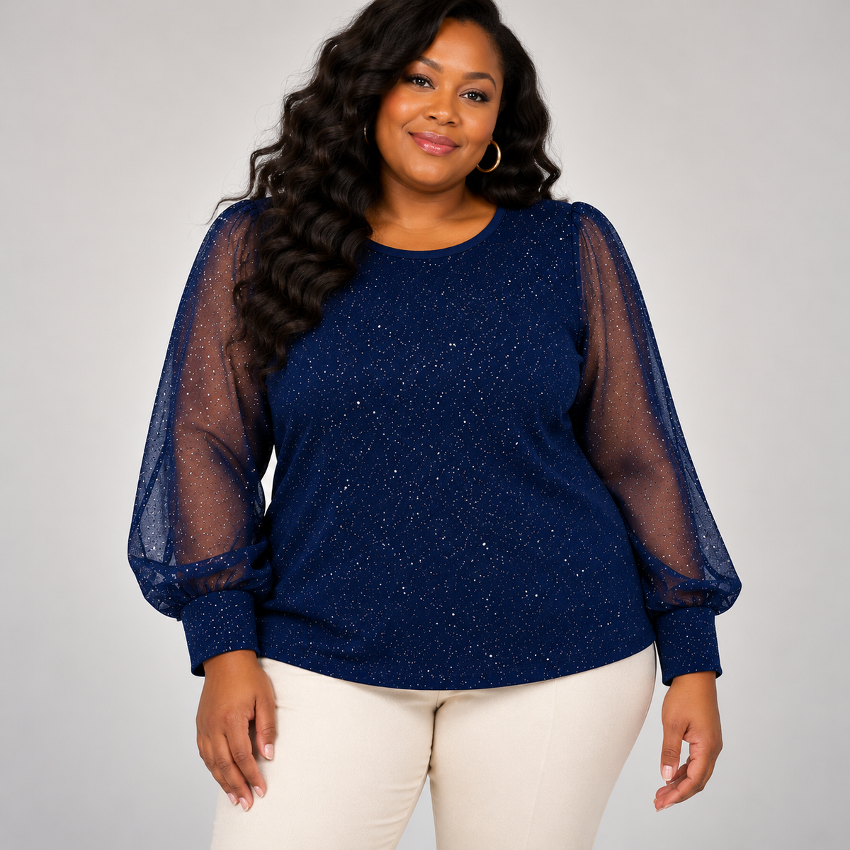 Vivienne Elegant Shimmer Blouse