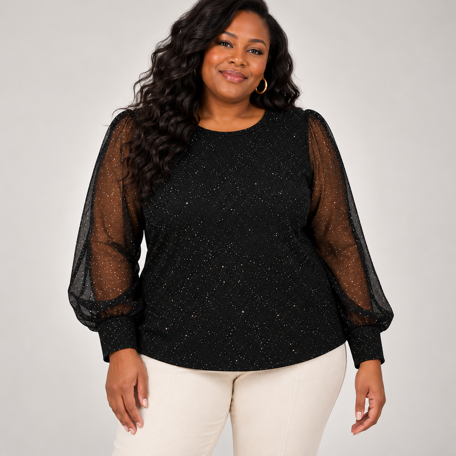 Vivienne Elegant Shimmer Blouse