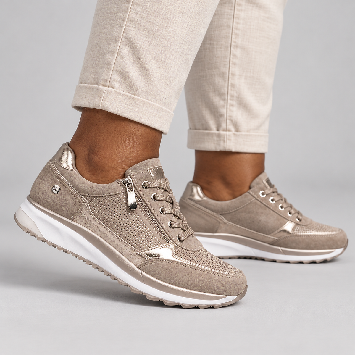 Martina | Comfortable Zip-Up Sneakers