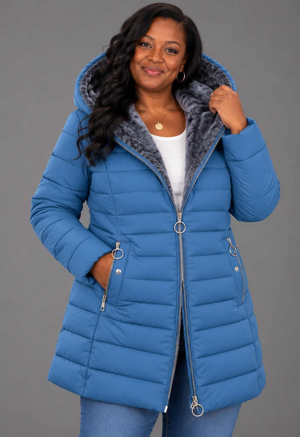 Aveline™ | Elegant Hooded Winter Coa