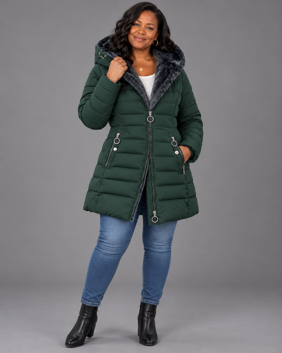 Aveline™ | Elegant Hooded Winter Coa