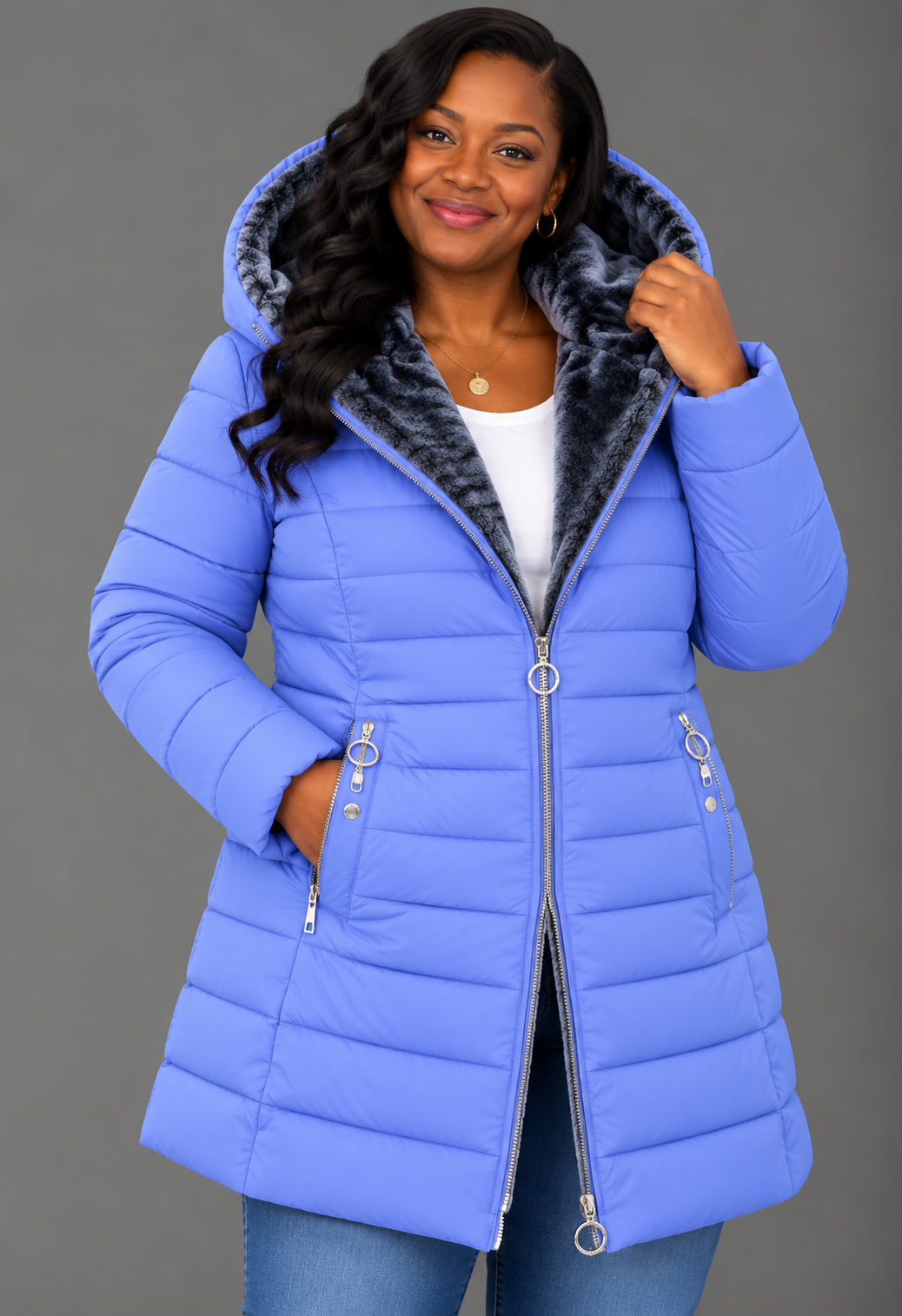 Aveline™ | Elegant Hooded Winter Coa