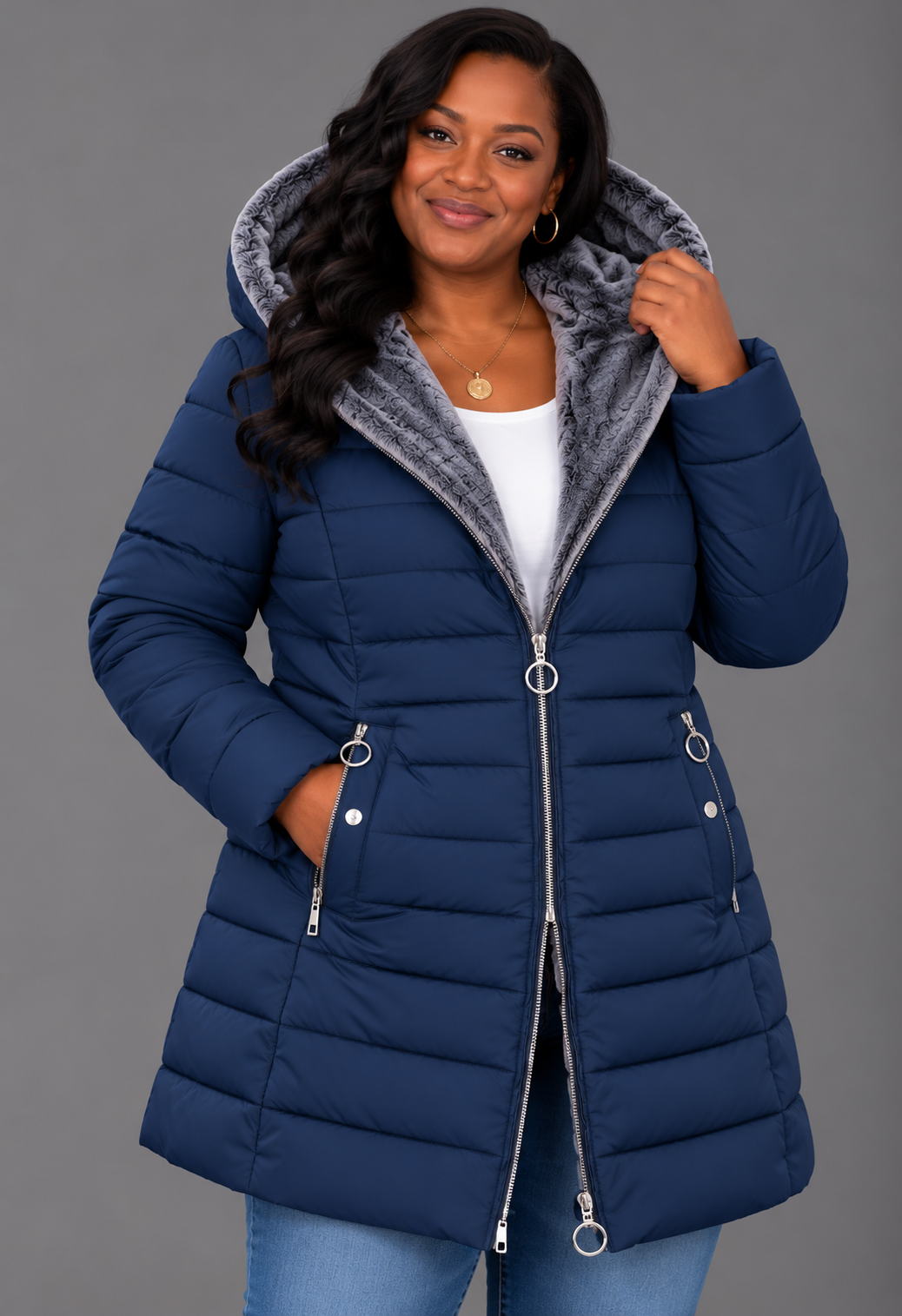 Aveline™ | Elegant Hooded Winter Coa