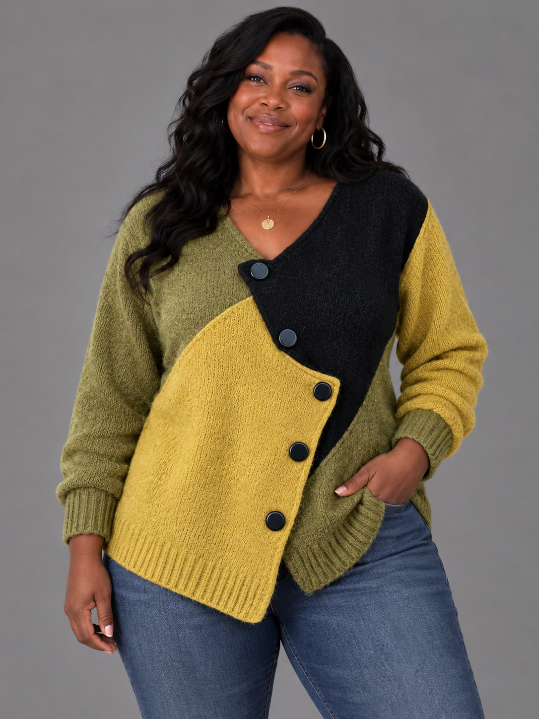 Palette | Asymmetric Colorblock Sweater