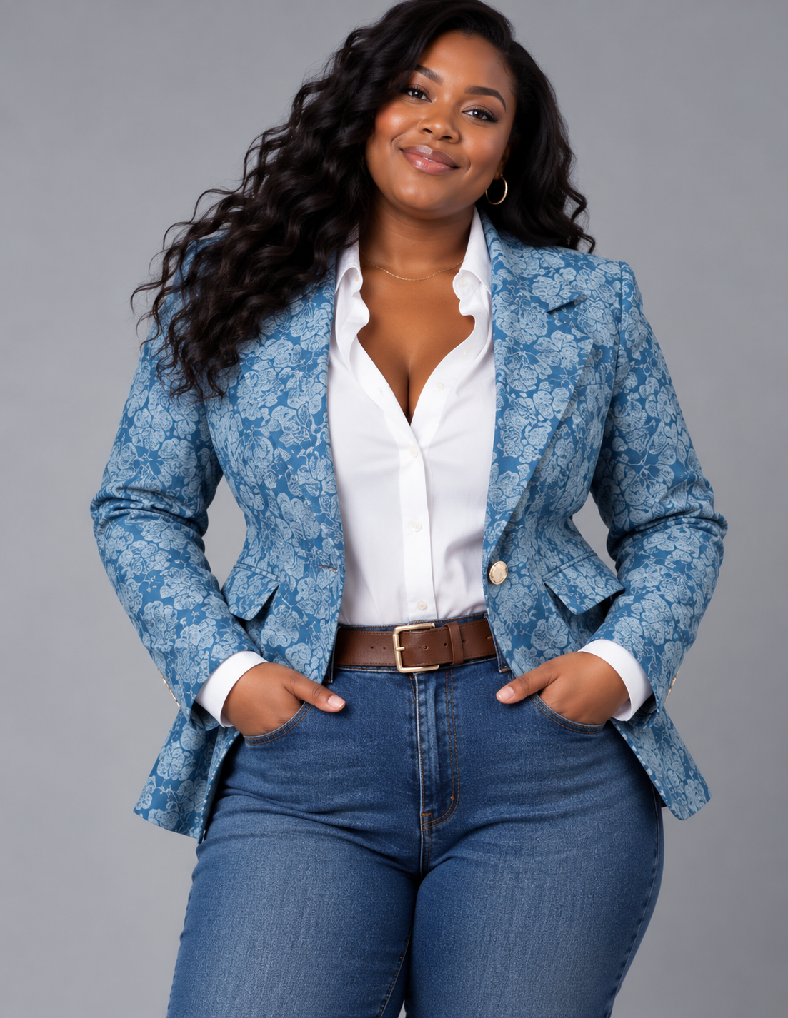 Hélène | Tailored Jacquard Blazer