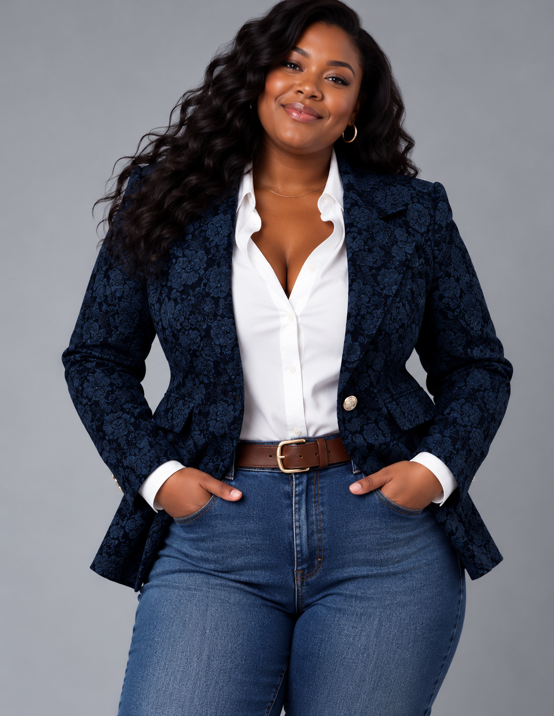Hélène | Tailored Jacquard Blazer