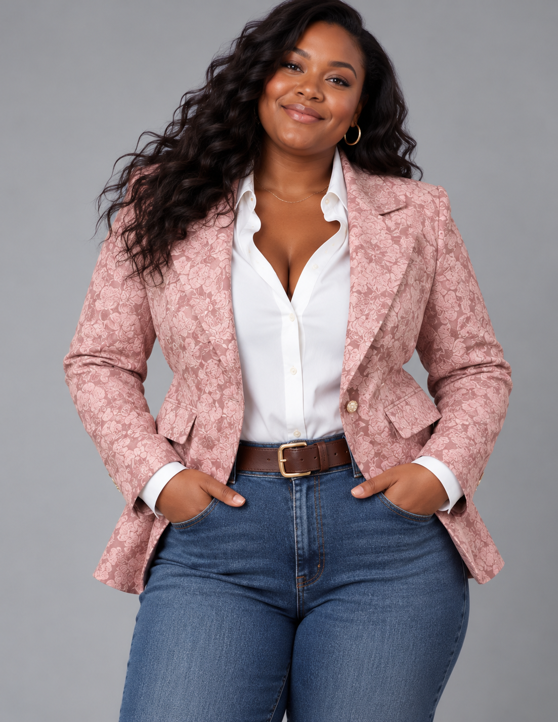 Hélène | Tailored Jacquard Blazer