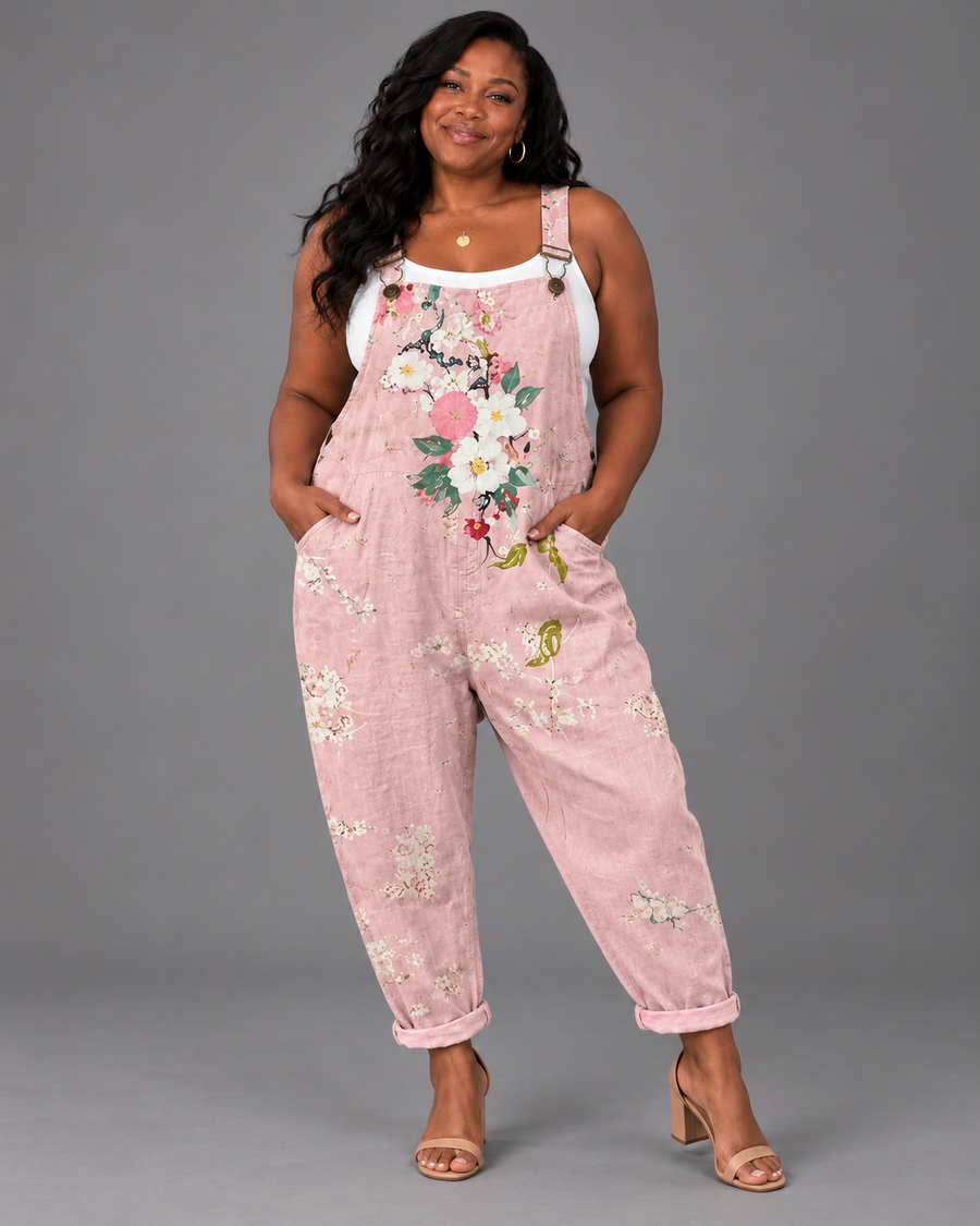Hannah™ - Pink Floral Overall