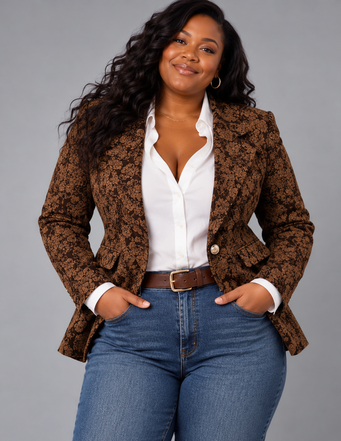 Hélène | Tailored Jacquard Blazer