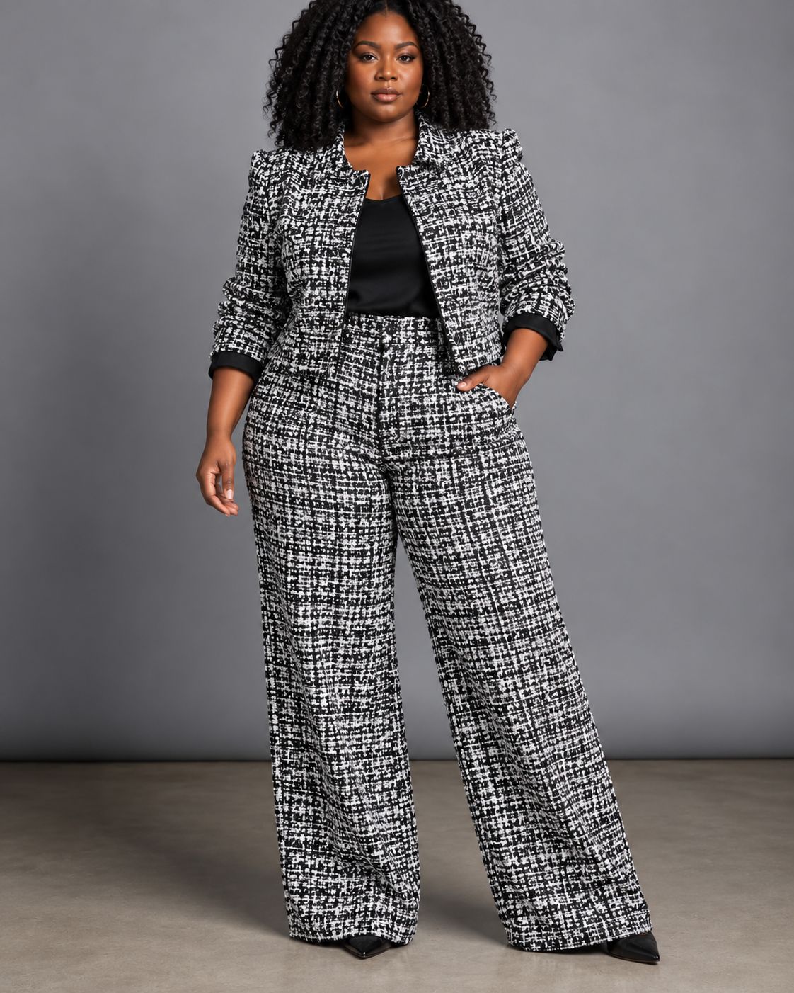 Milena | Elegant Tweed Two-Piece Set
