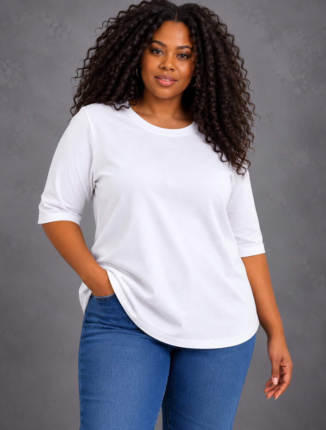 Harper | Relaxed Everyday Half-Sleeve Tee