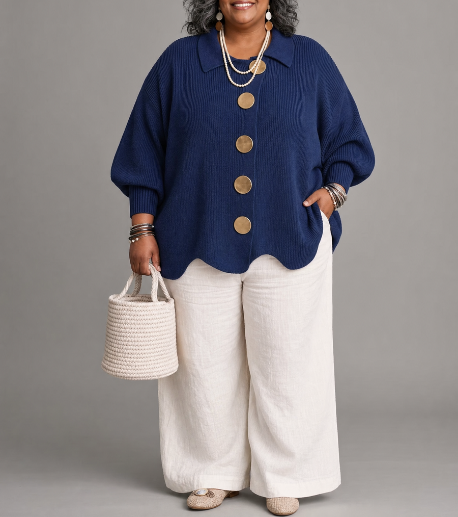 Shania | Statement Button Cardigan