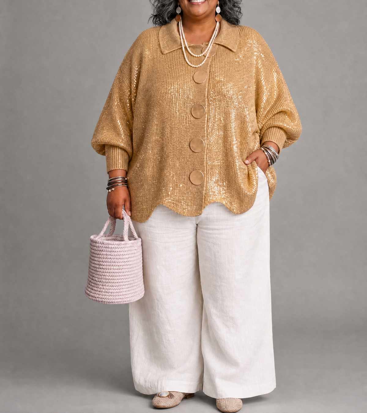Shania | Statement Button Cardigan