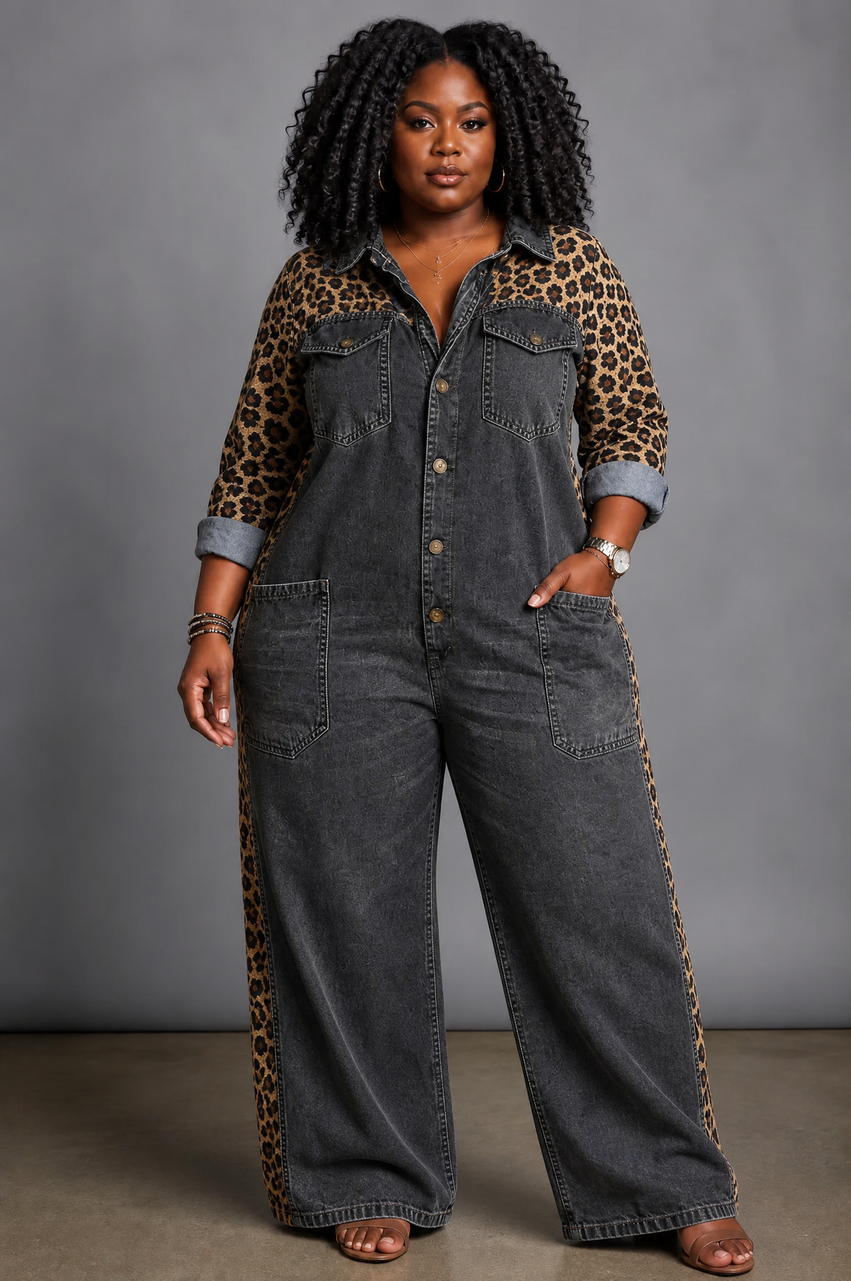 Halcyon | One Piece Denim Shirt Jumpsuit