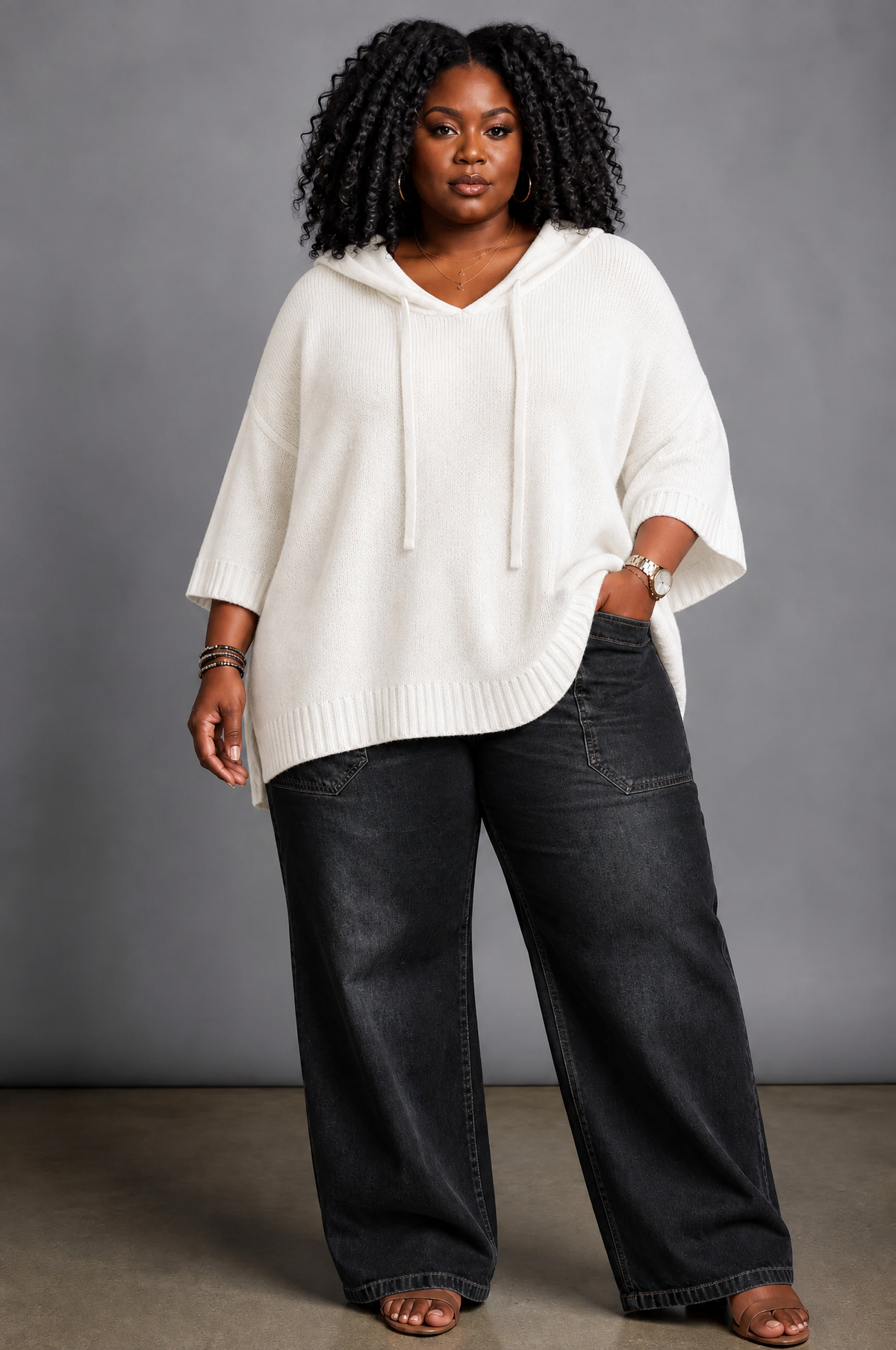Camille – Poncho Sweater