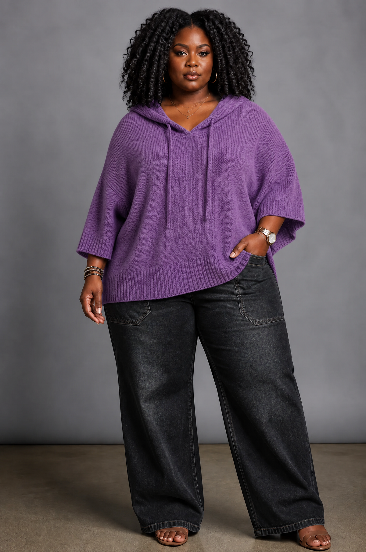 Camille – Poncho Sweater