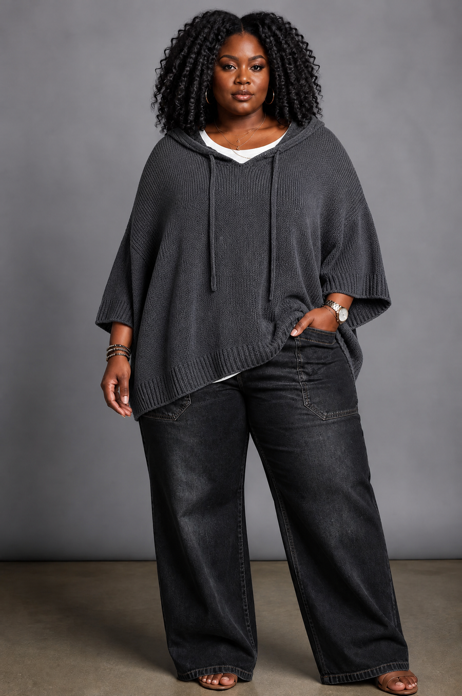 Camille – Poncho Sweater