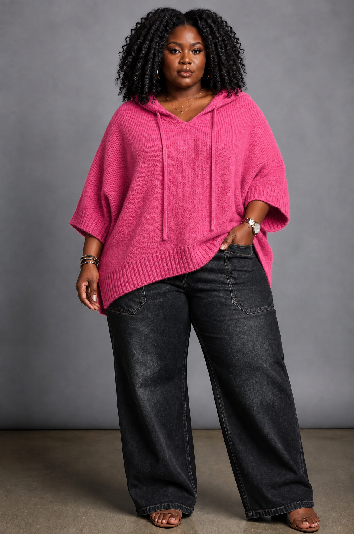 Camille – Poncho Sweater