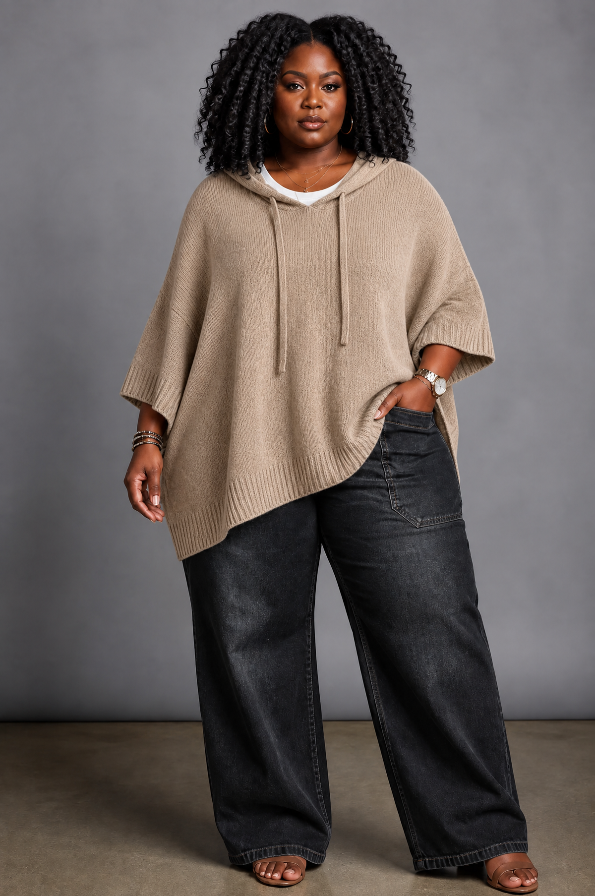 Camille – Poncho Sweater