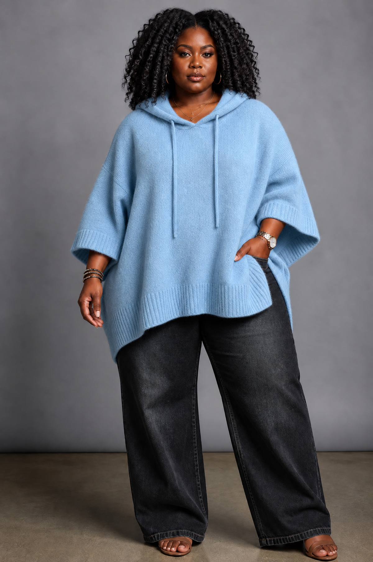 Camille – Poncho Sweater