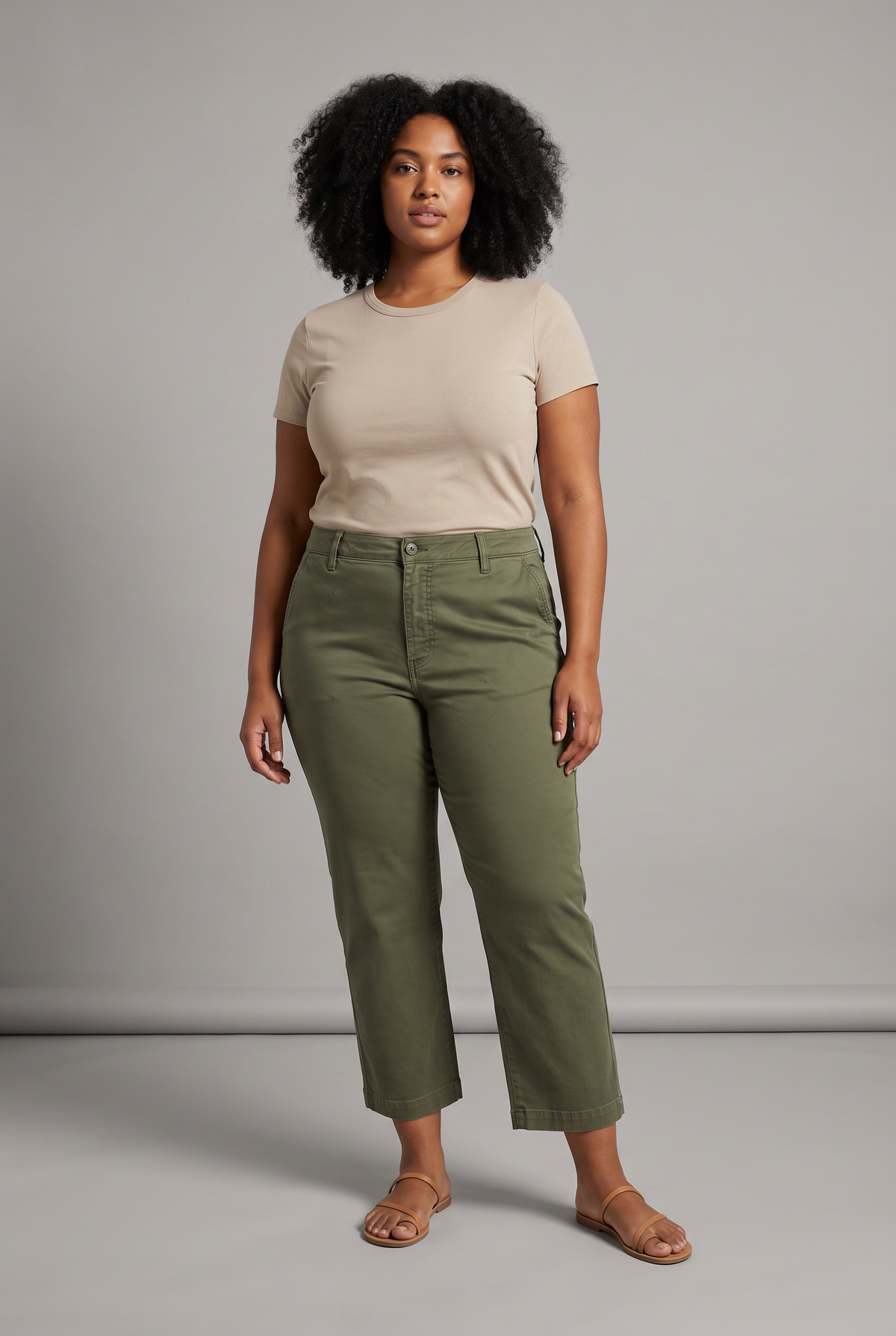 Jiselle in Army Green