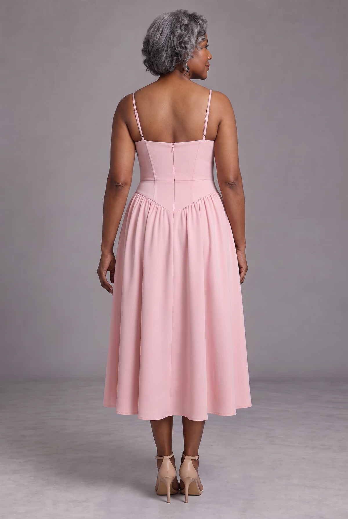 Seren in Pink - back view