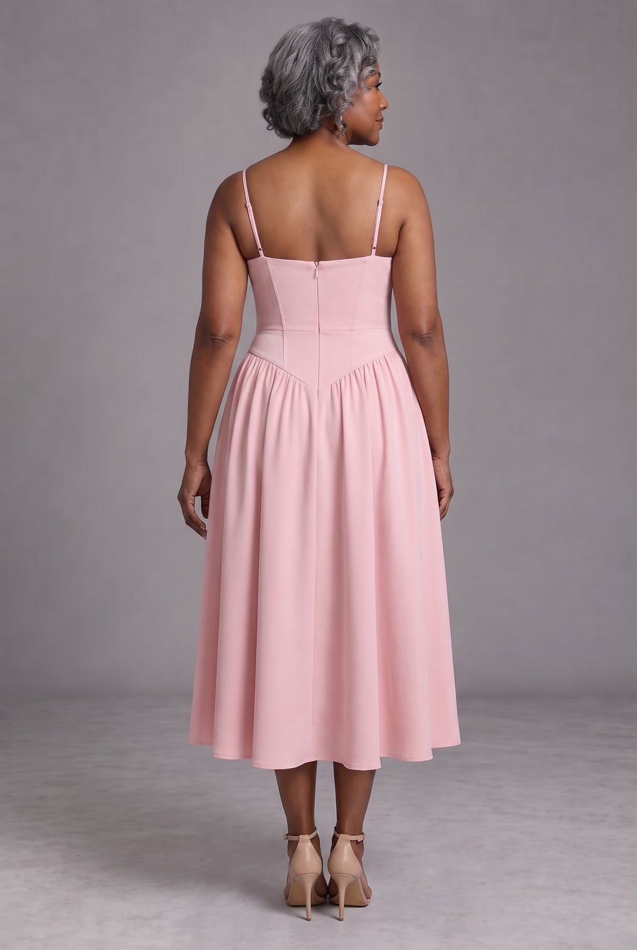 Seren in Pink - back view