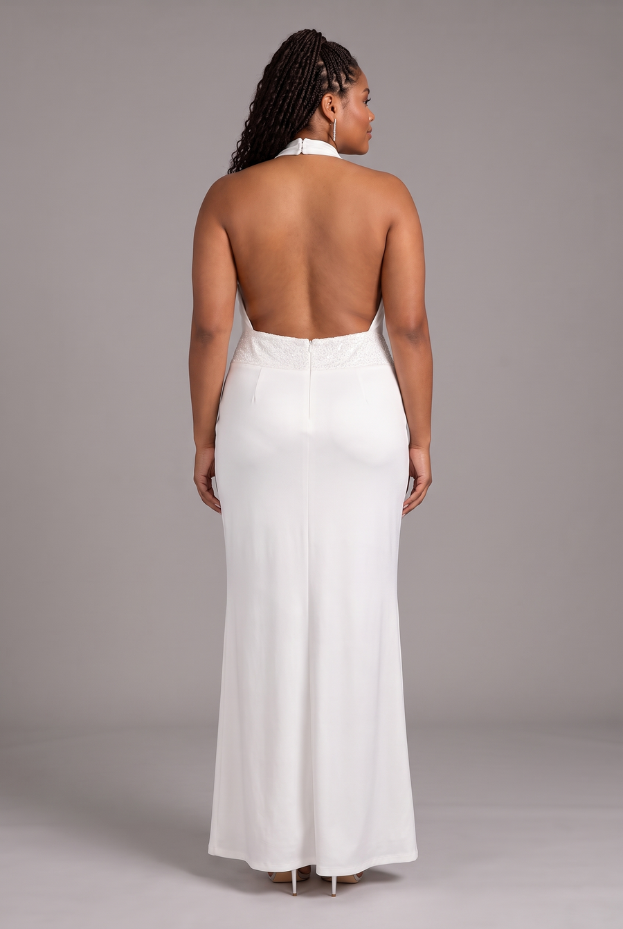 Ottilie in White - back view