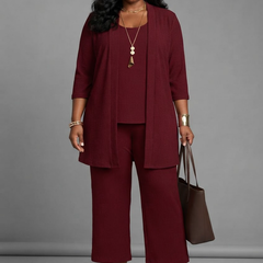 Vivienne in Wine red