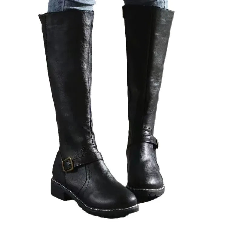 Alia | Women's Orthopedic Buckle Leather Boots