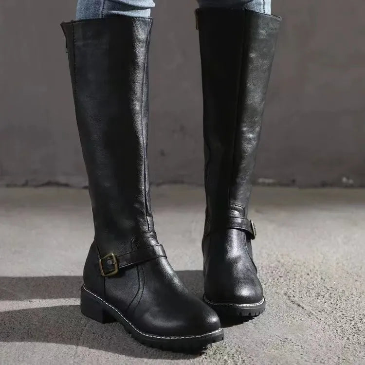 Alia | Women's Orthopedic Buckle Leather Boots